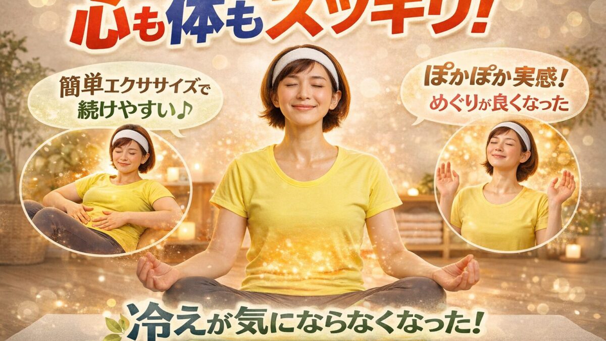 「無理なく続けられて、心も体もスッキリ」
