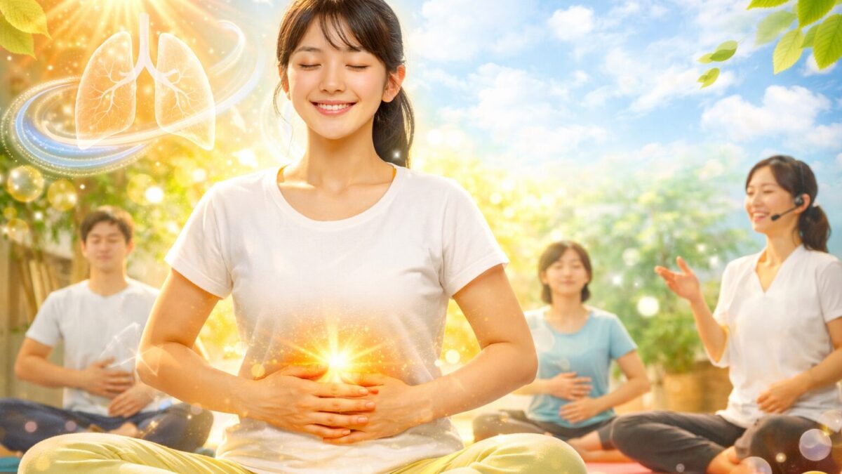 「初めて感じた心地よさと、やさしく学べる呼吸法」